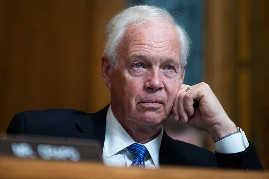 Key Republicans are skeptical as the Trump administration fights for more defense funding 9 Senator Ron Johnson attends a Senate Budget Committee meeting on May 20.