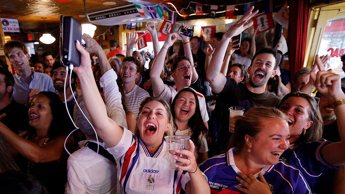 FIFA World Cup fans in bar
