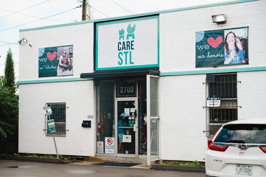The exterior of St. Louis' Center for Animal Rescue and Enrichment in Midtown on Thursday, July 16, 2026.