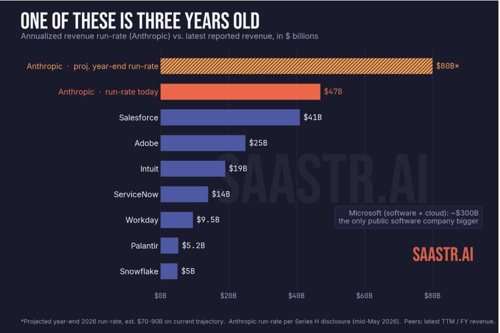 By year's end, Anthropic will outperform every publicly traded software company except Microsoft 6 By years end Anthropic will outperform every publicly traded software