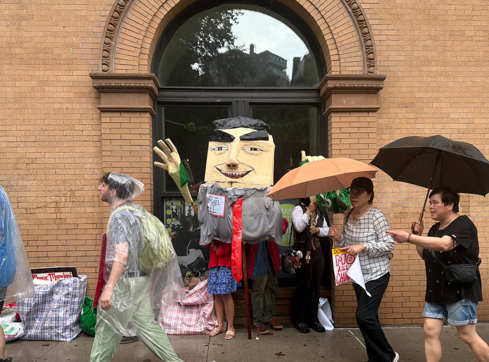 Protesters condemn the Chinatown Museums acceptance of prison money at