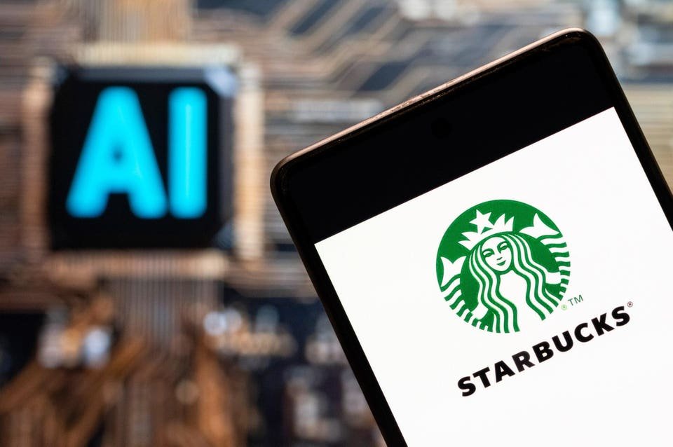 Starbucks just fired a warning shot at AI apps from Microsoft and IBM 5 In this photo illustration the American multinational chain