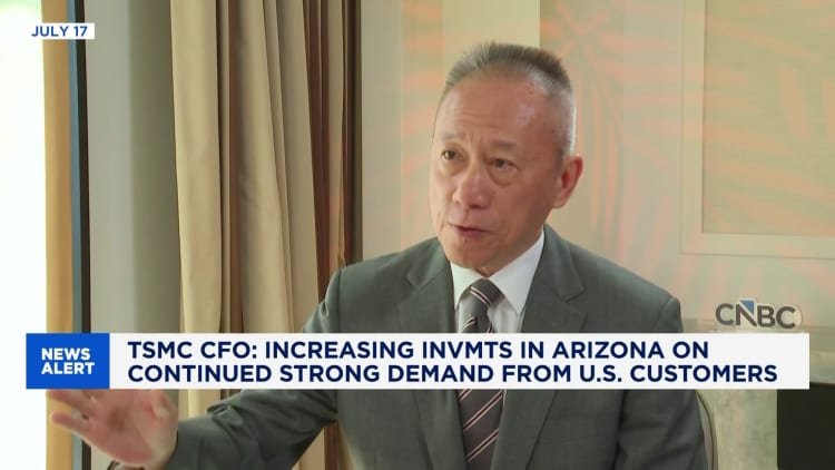 TSMC CFO: Increased US investments due to strong customer demand and US government support